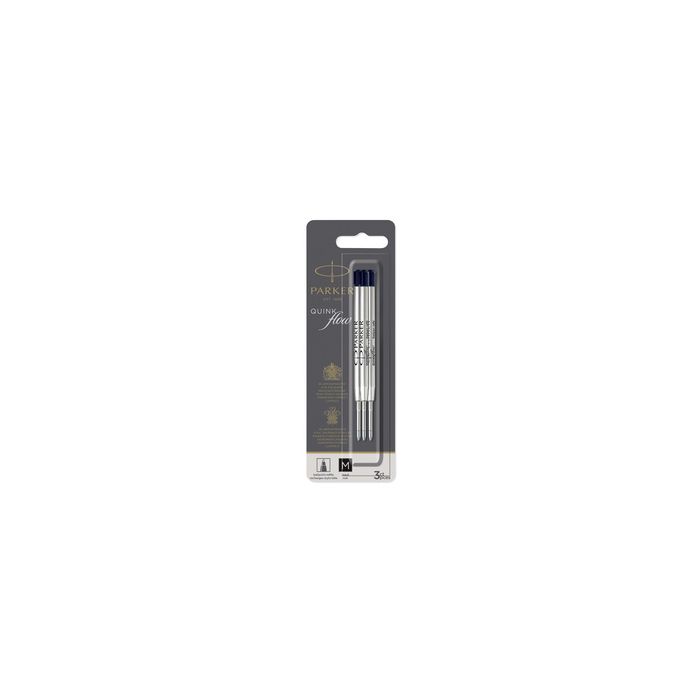 PARKER Recharge pour stylo QUINKflow, M, blister de 3, noir