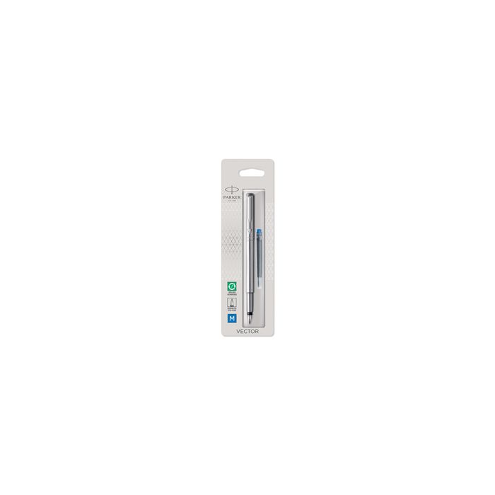 PARKER Stylo plume VECTOR, acier, taille de plume: M