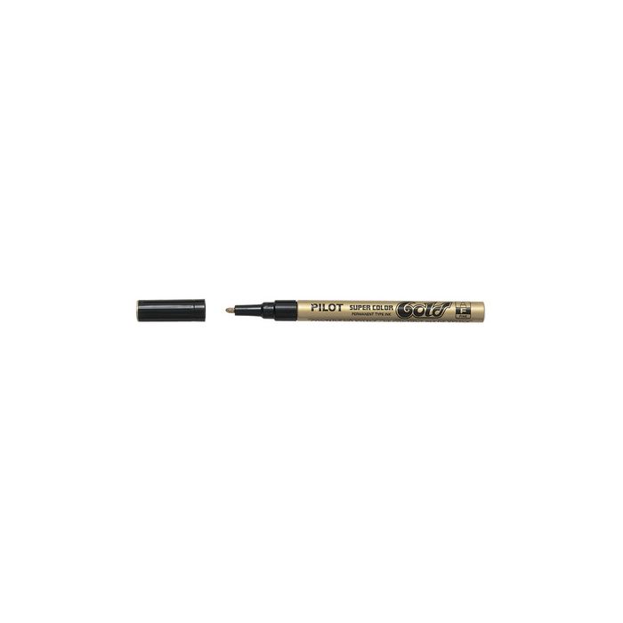 PILOT Marqueur permanent SUPER COLOR, pointe extra fine, or