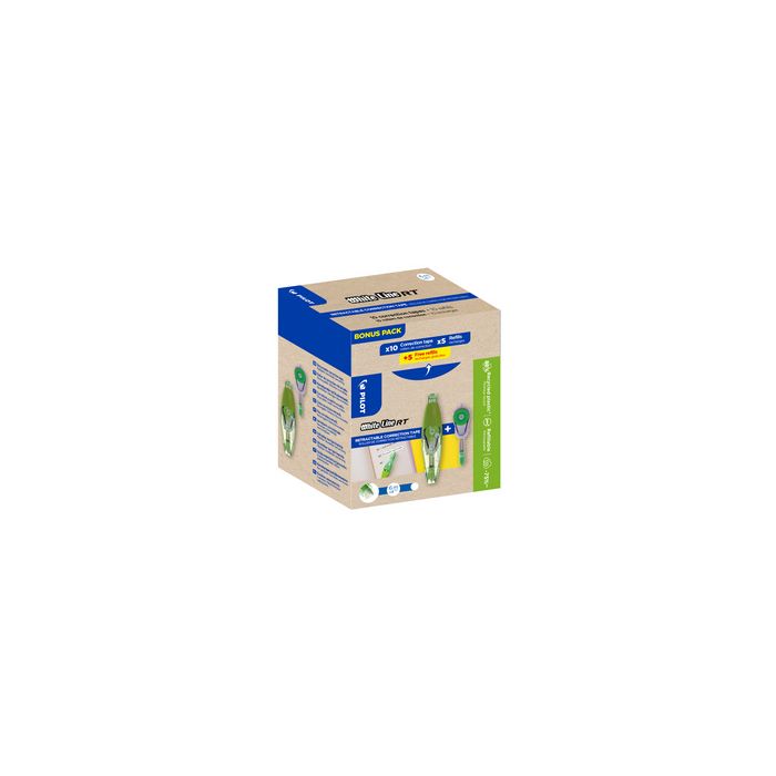 PILOT Roller correcteur WHITE LINE RT, Bonus Pack