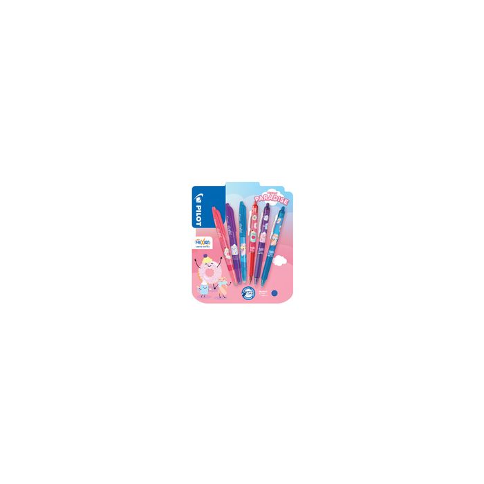 PILOT Stylo roller FRIXION BALL 07 Fancy Winter,blister de 6