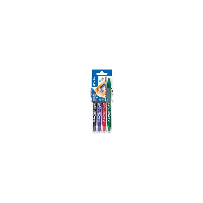 PILOT Stylo roller FRIXION BALL 07 Set2Go, étui de 4
