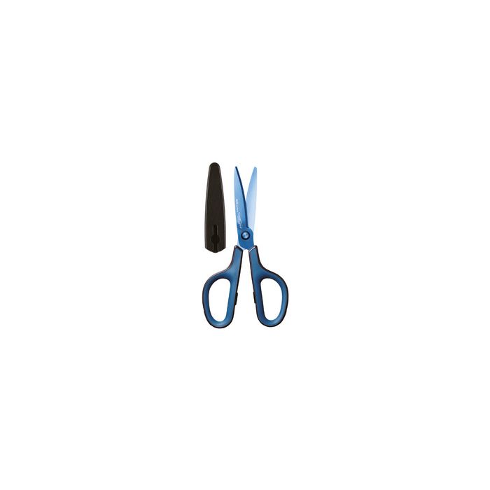 PLUS JAPAN Ciseaux universels FITCUT CURVE Titanium, bleu