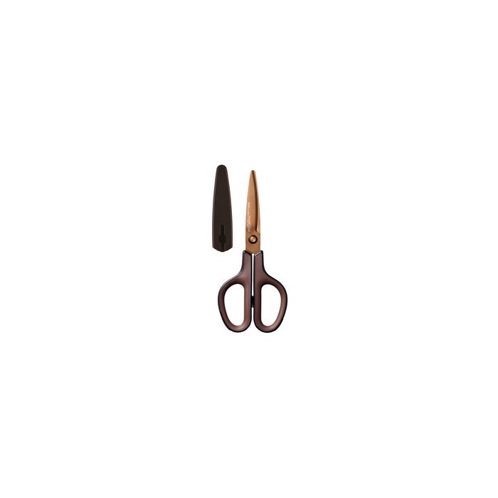 PLUS JAPAN Ciseaux universels FITCUT CURVE Titanium, marron