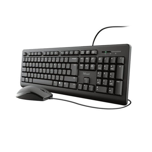 Pack 2en1 (Clavier/Souris) Trust TKM-250 (Noir)
