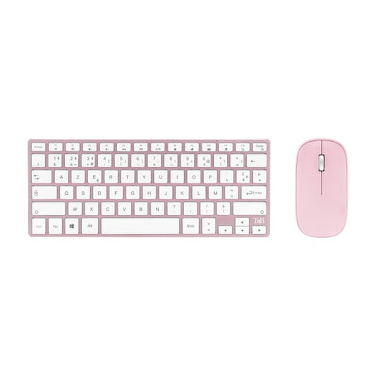 Pack 2en1 (Clavier/Souris) sans fil T'nB iClick (Rose)