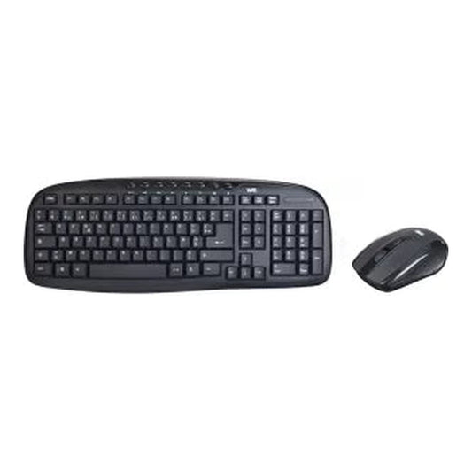 Pack 2en1 (Clavier/Souris) sans fil WE Deluxe (Noir)