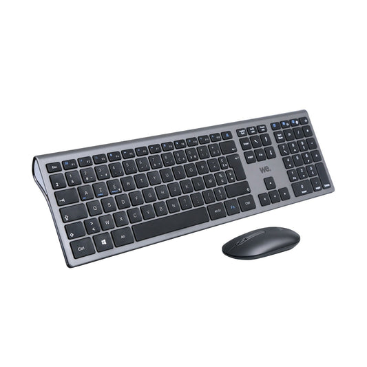 Pack 2en1 (Clavier/Souris) sans fil We (Gris/Blanc)