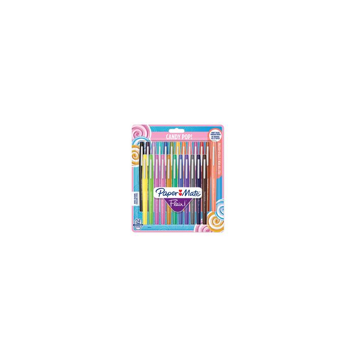 Paper:Mate Stylo feutre Flair "Candy Pop", étui de 24