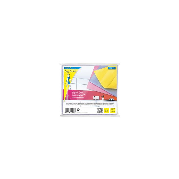 Peggy Perfect Chiffon multi-usage non-tissé, paquet de 6