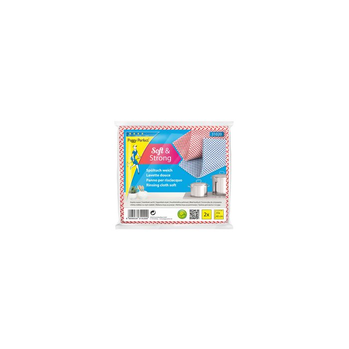 Peggy Perfect Lavette douce, paquet de 2