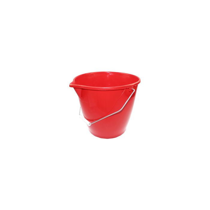 Peggy Perfect Seau avec un étrier, 12 litres, rouge