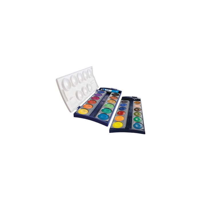 Pelikan Boîte de peinture standard d'école K24, 24 couleurs