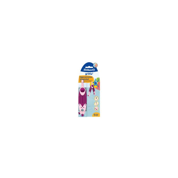 Pelikan Compas scolaire griffix Sweet Berry, boîte pliable