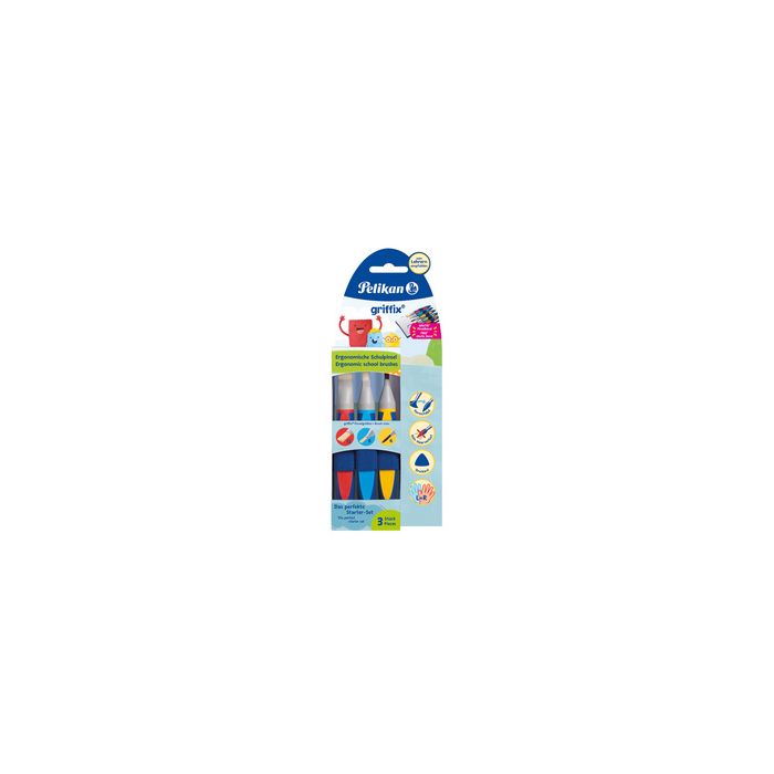 Pelikan Set de pinceaux scolaires griffix, 5 pièces