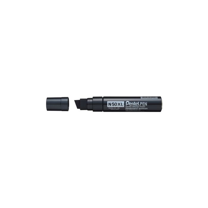 Pentel Marqueur permanent N50XL, pointe biseautée, noir