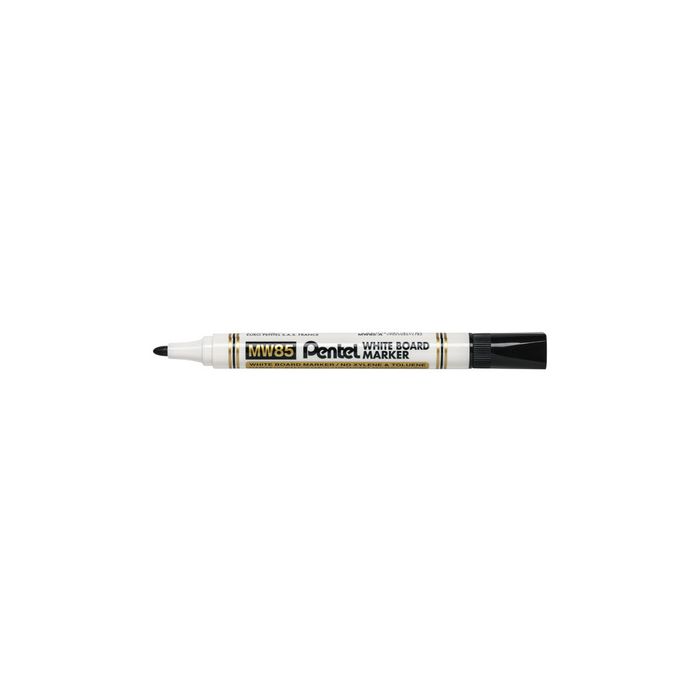 Pentel Marqueur pour tableau blanc MW85, pointe ogive, noir