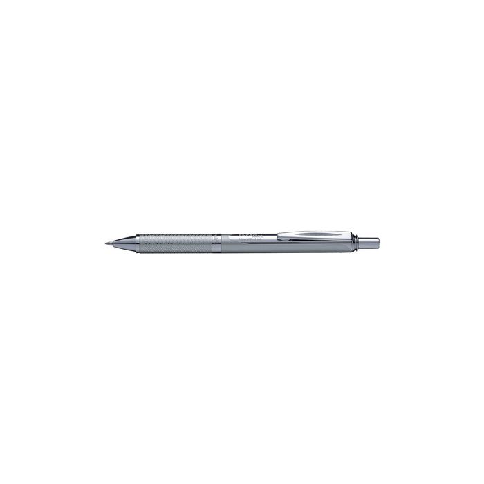 Pentel Roller à encre gel EnerGel Sterling BL407, argent