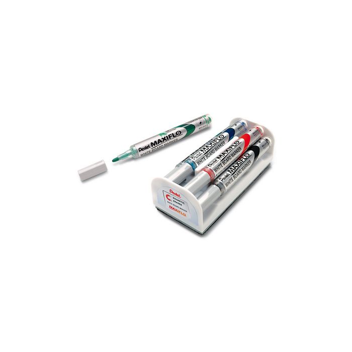 Pentel Set marqueur pour tableau blanc MAXIFLO MWL5S