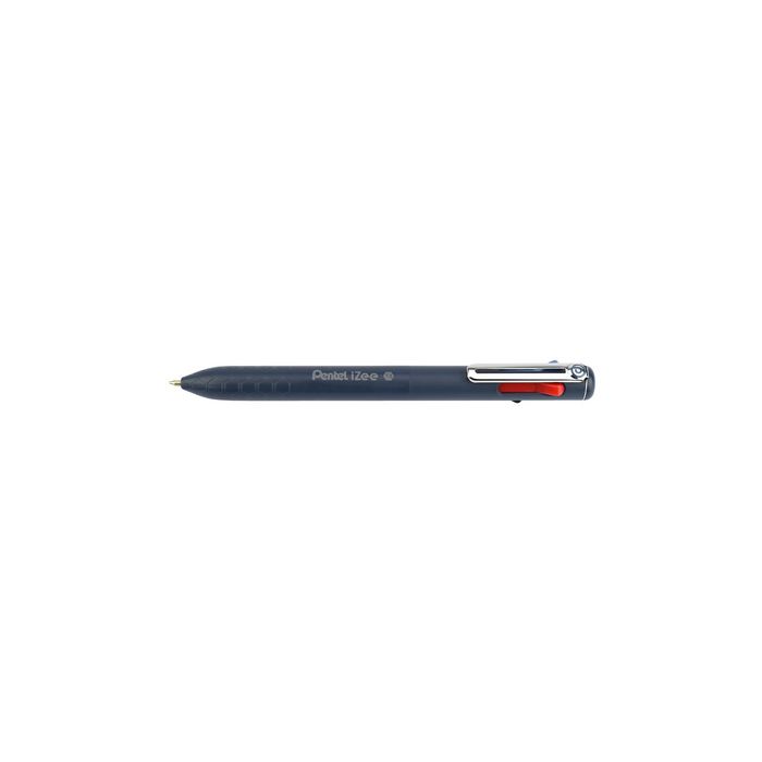 Pentel Stylo à bille rétractable 4 couleurs iZee, bleu foncé