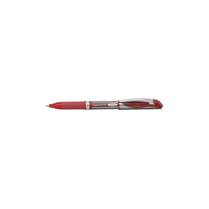 Pentel Stylo roller à encre gel EnerGel BL57, rouge