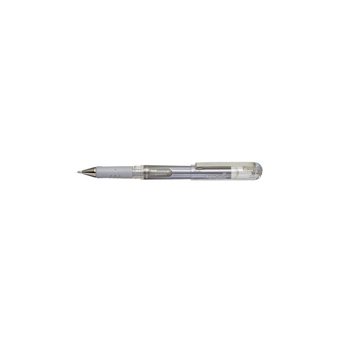 Pentel Stylo roller à encre gel K230M, argent