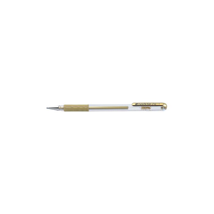 Pentel Stylo roller gel Hybrid Gel Grip Metallic K118, or