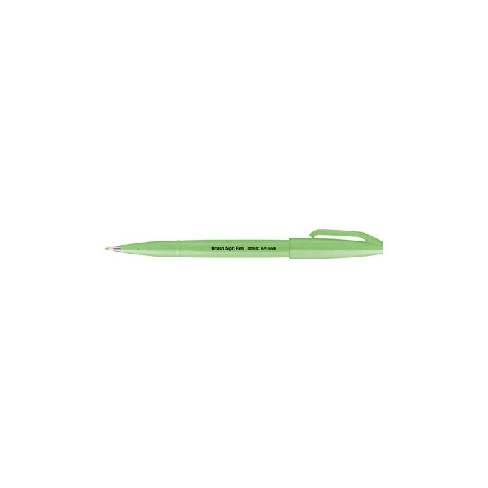 PentelArts Stylo feutre Brush Sign Pen SES15, vert fluo