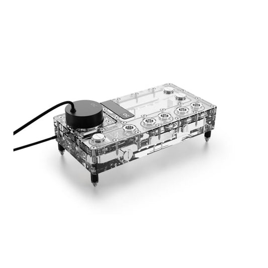 Pompe Watercooling avec réservoir Alphacool Core Distro Plate VPP Apex droite - 240mm (Noir/Transparent)