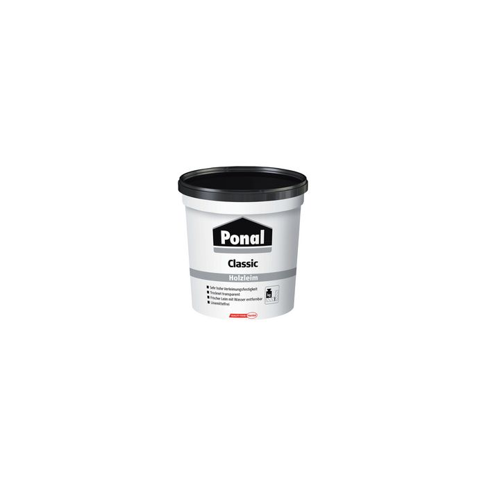 Ponal Colle à bois Classic, sans solvant, flacon de 760 g,