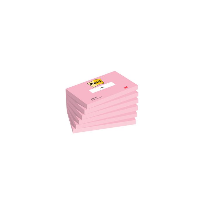 Post-it Bloc-note adhésif Notes, 127 x 76 mm, rose