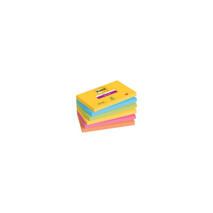 Post-it Bloc-note adhésif super sticky notes, 127 x 76 mm