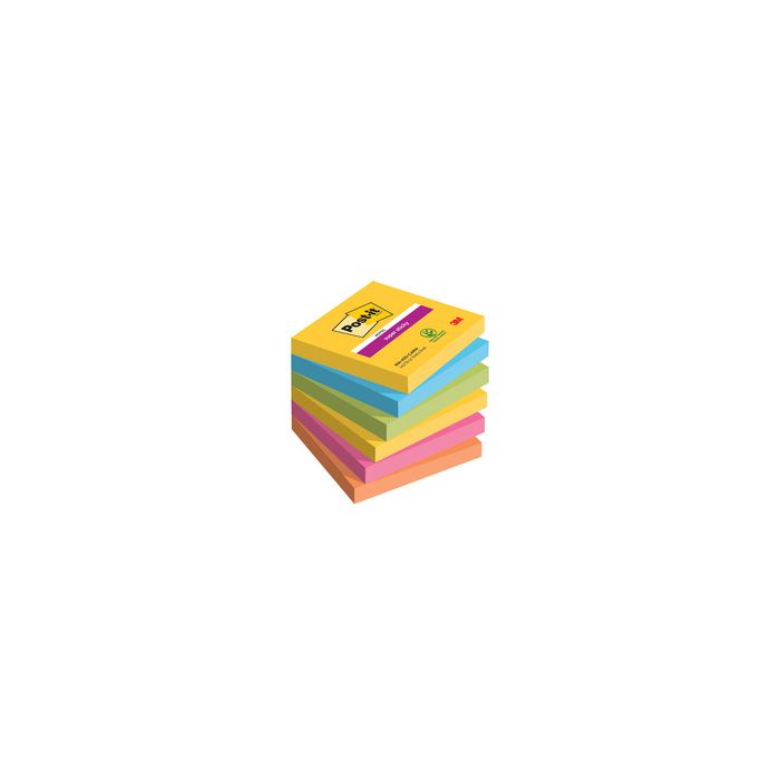Post-it Bloc-note adhésif super sticky notes, 76 x 76 mm