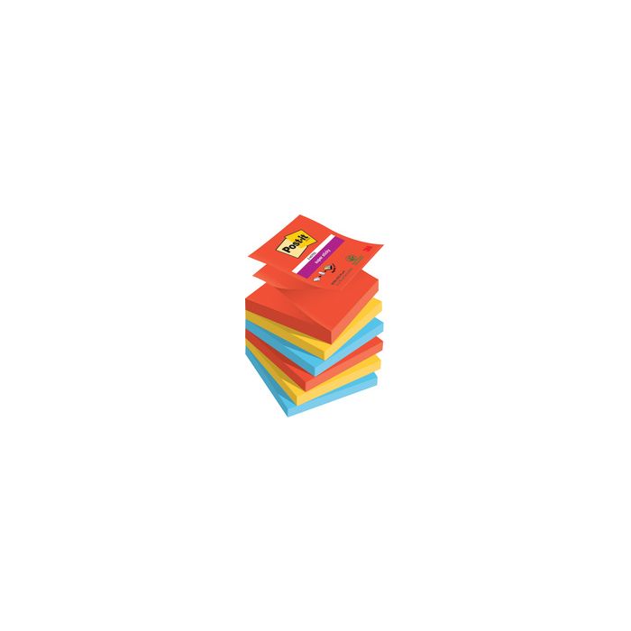 Post-it Bloc-note adhésif super sticky z-notes, 76 x 76 mm