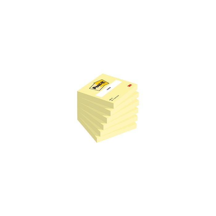Post-it Bloc-note adhésif, 102 x 152 mm, sous film, jaune x6