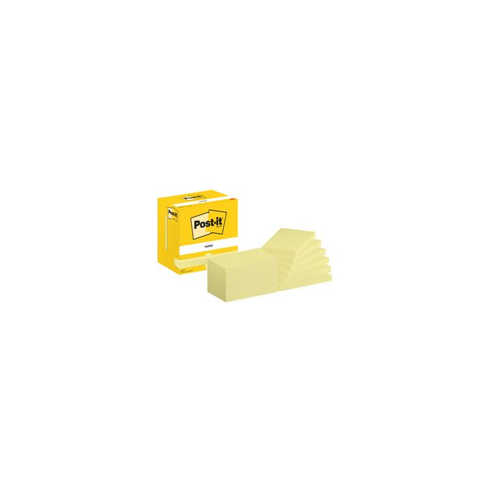 Post-it Bloc-note adhésif, 127 x 76 mm, jaune