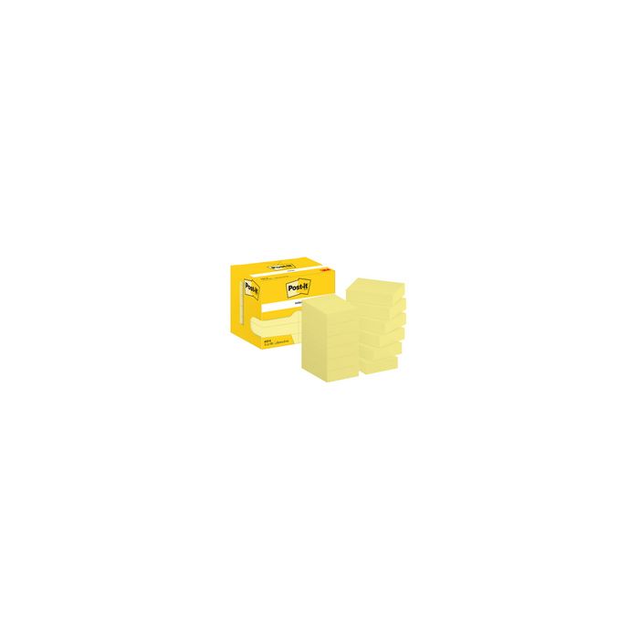 Post-it Bloc-note adhésif, 51 x 38 mm, jaune