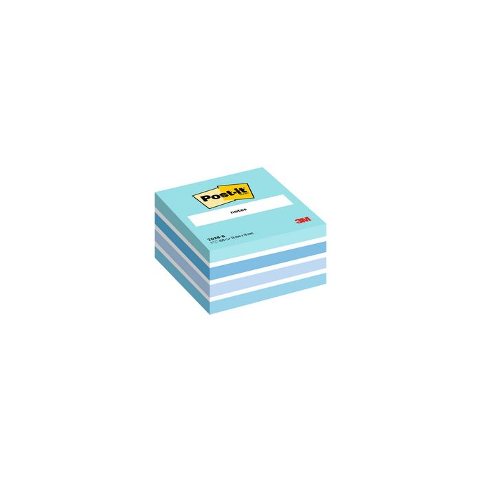 Post-it Bloc-note cube notes, 76 x 76 mm, bleu