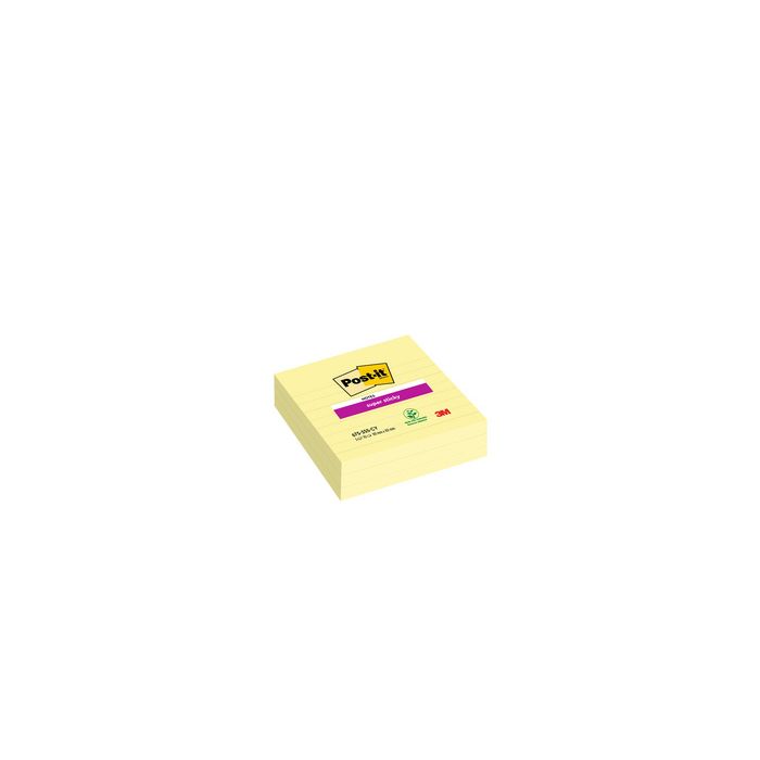 Post-it Bloc-note super sticky notes, 101 x 101 mm, jaune