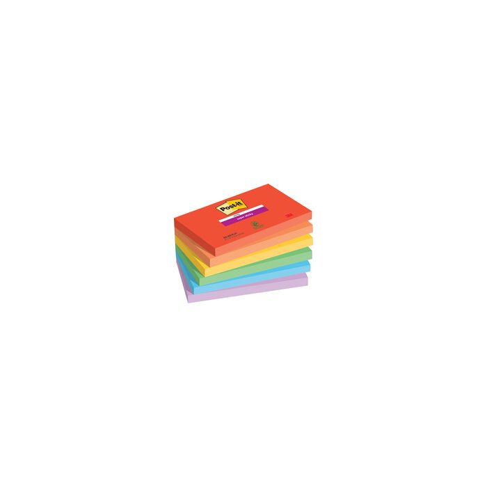 Post-it Bloc-note super sticky notes, 1277 x 76 mm, Playful
