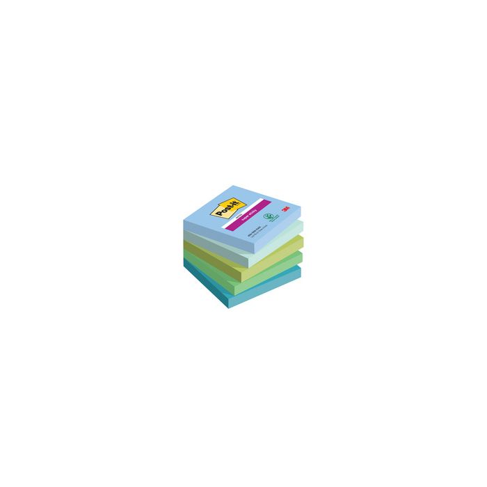 Post-it Bloc-note super sticky notes, 76 x 76 mm, Oasis