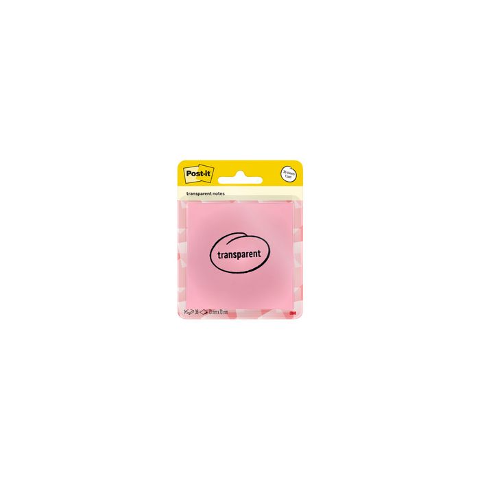 Post-it Bloc-notes transparent notes, bleu pastel