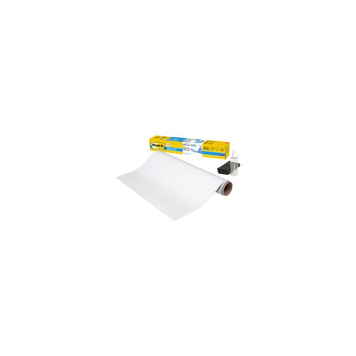 Post-it Film tableau blanc Easy Erase, 914x1220 mm, rouleau