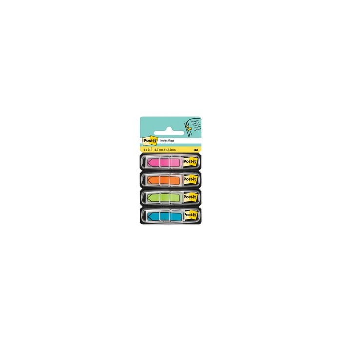 Post-it Marque-page Index Flèche, 11,9 x 43,2 mm, 4 couleurs