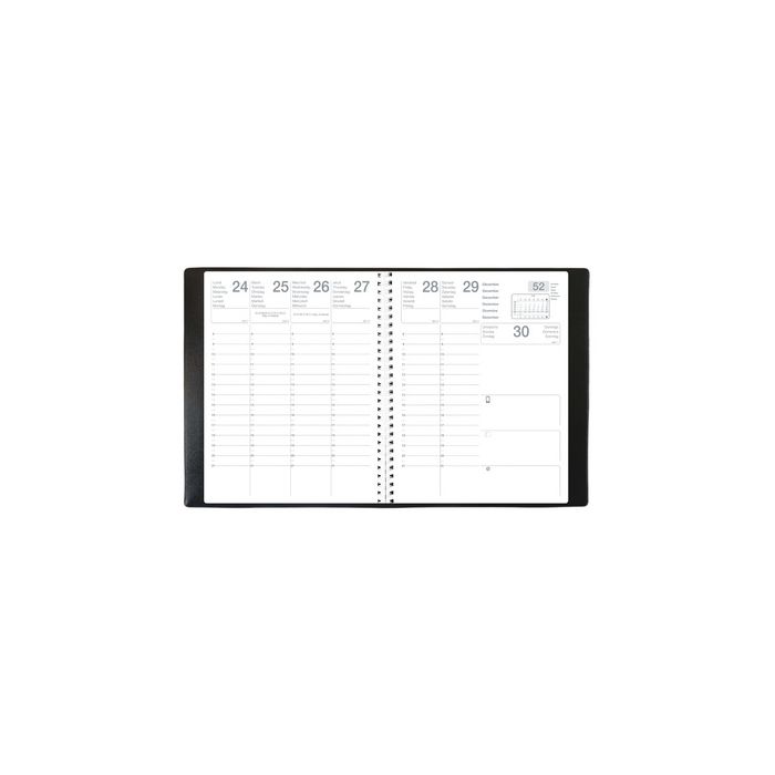 QUO VADIS EXDI Agenda "MERCURE S", 210 x 270 mm, 2027, noir