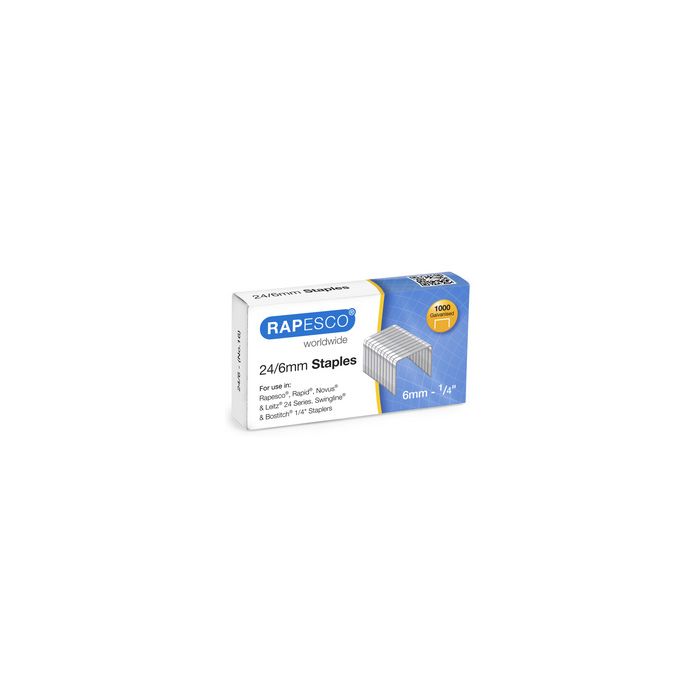 RAPESCO Agrafes 24/6 mm, Business Pack, galvanisé