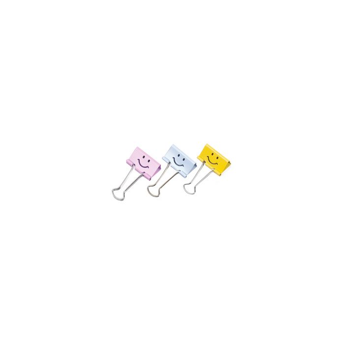 RAPESCO Pince double clip, (L)19 mm, Smile, 80 pièces, vert
