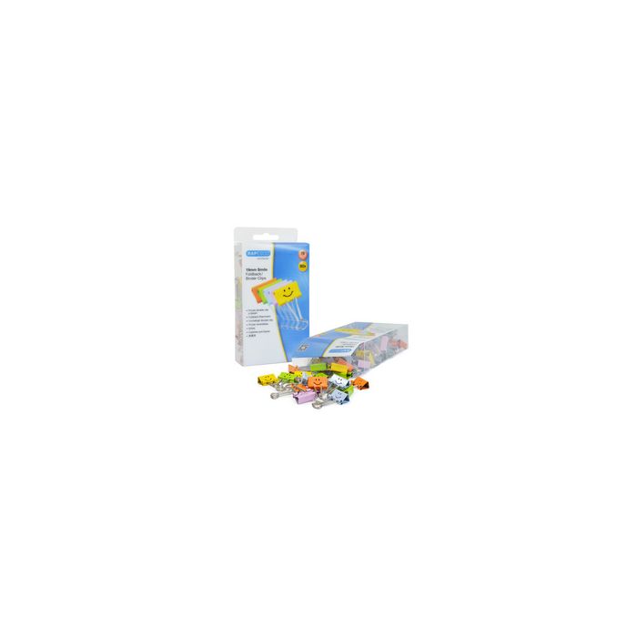 RAPESCO Pince double clip, (L)19 mm, Smile, assorti