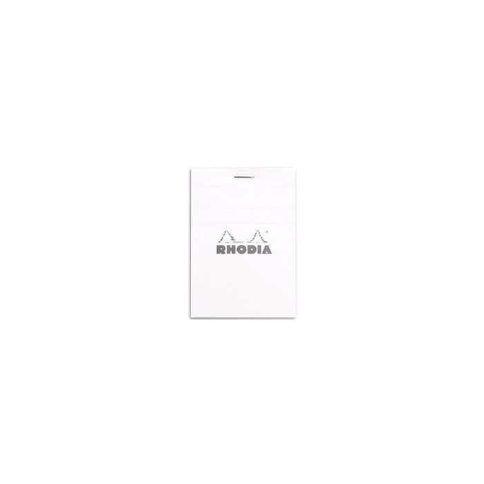 RHODIA Bloc agrafé No. 11, format A7, quadrillé 5x5, blanc