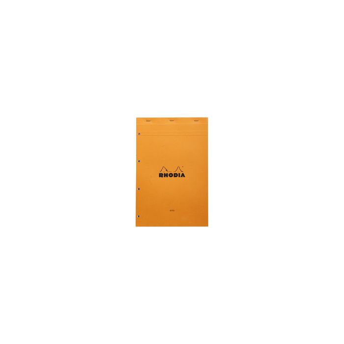 RHODIA Bloc agrafé No. 20, format A4+, Seyès, orange